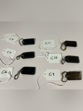 Coach Hangtag Bag Charm Key Fob Replacement Sold Separately